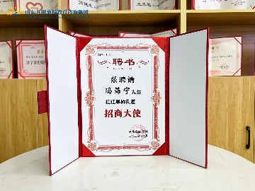 热烈祝贺九州金榜家庭教育董事长冯海宁受聘为阜桥街道招商大使！